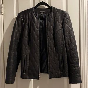 Classiques Entier black quilted leather jacket